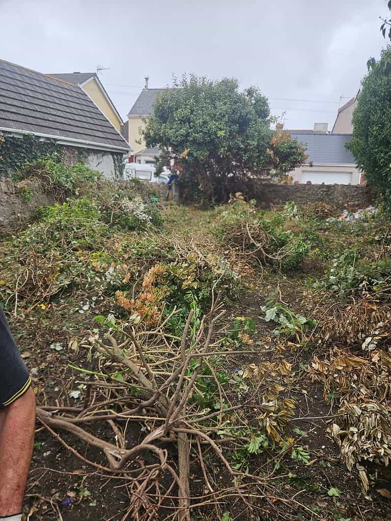 Disposal of garden waste by Robs Waste Disposal services for efficient yard clearance.